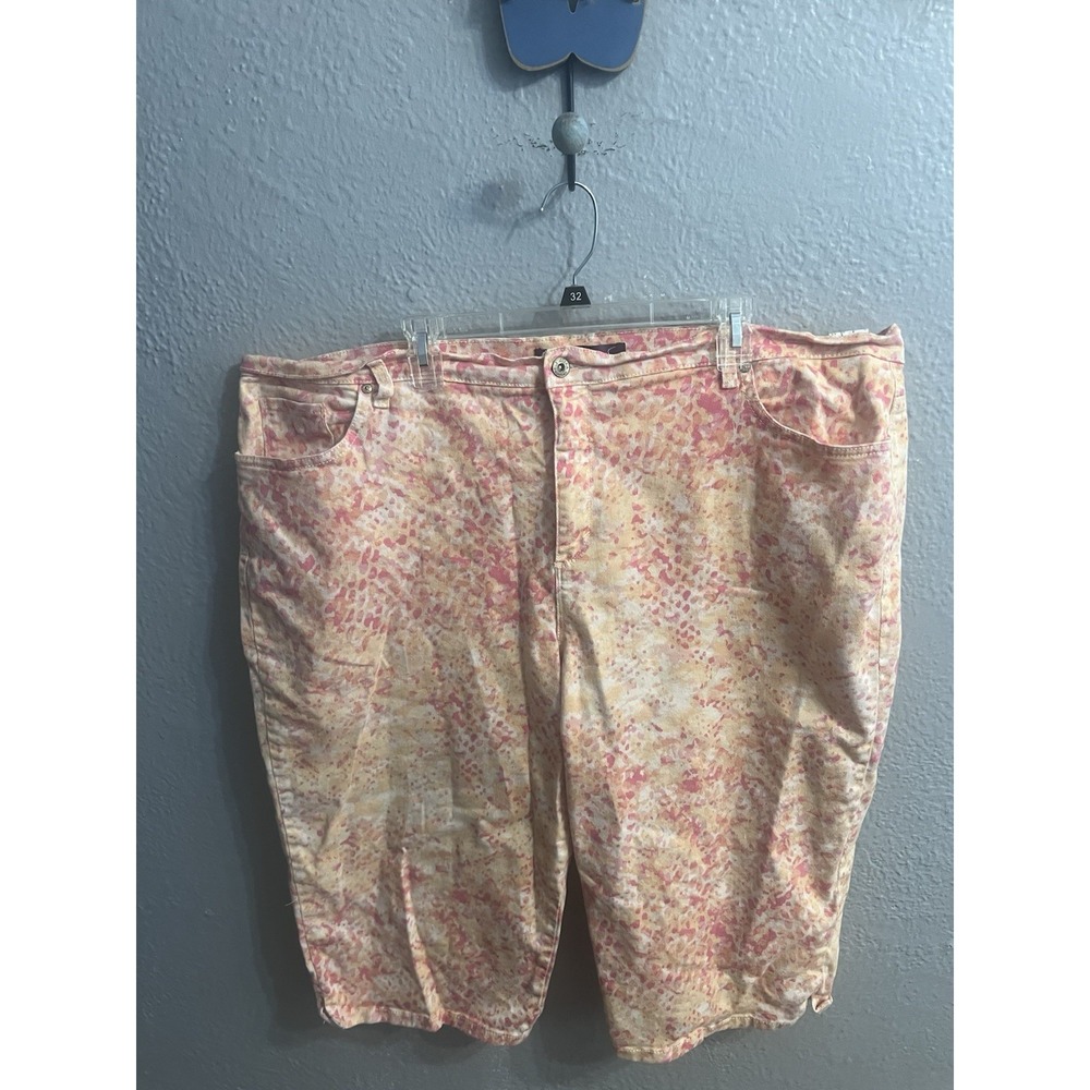 Gloria Vanderbilt Amanda Orangish Capri Size 24W Women